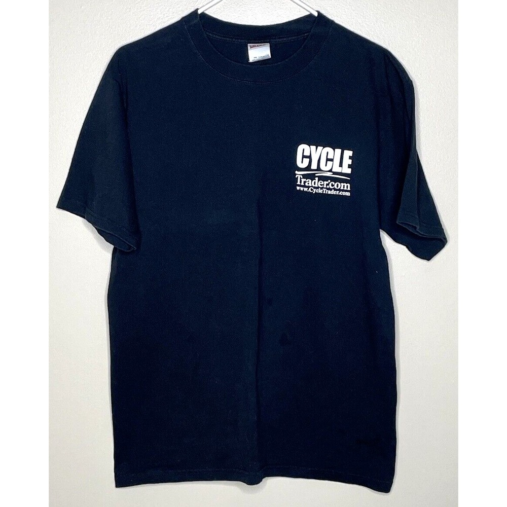 Cycletrader.com Cycle Trader Online Magazine Motorcycle T- Shirt Black Mens M
